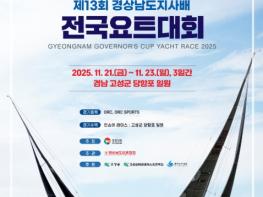 경남도, 고성군을 남해안 해양레저관광의 중심으로! ‘제13회 경남도지사배 전국요트대회’ 개최 기사 이미지