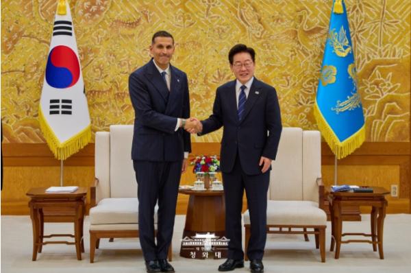 이재명 대통령, 칼둔 UAE 행정청장 접견 
